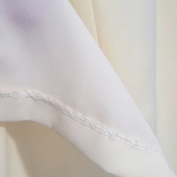 Unlined full length Ivory pencil skirt - Picture 6 of 7